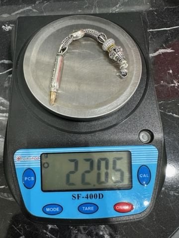 Özel Tasarım Mermi Model Tekli 925 Ayar Gümüş Püskül