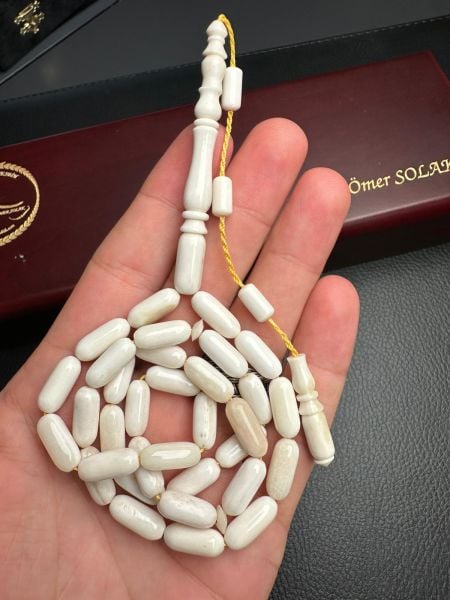 Kapsül Model  Deve Kuşu Kemiği Tesbih