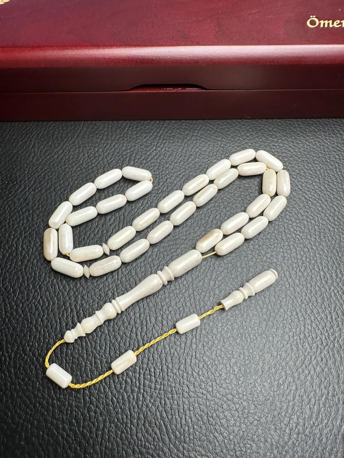 Kapsül Model  Deve Kuşu Kemiği Tesbih