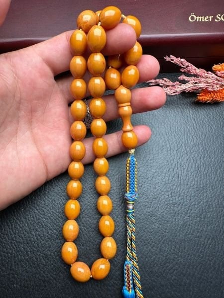 Sıkma Kehribar Tesbih