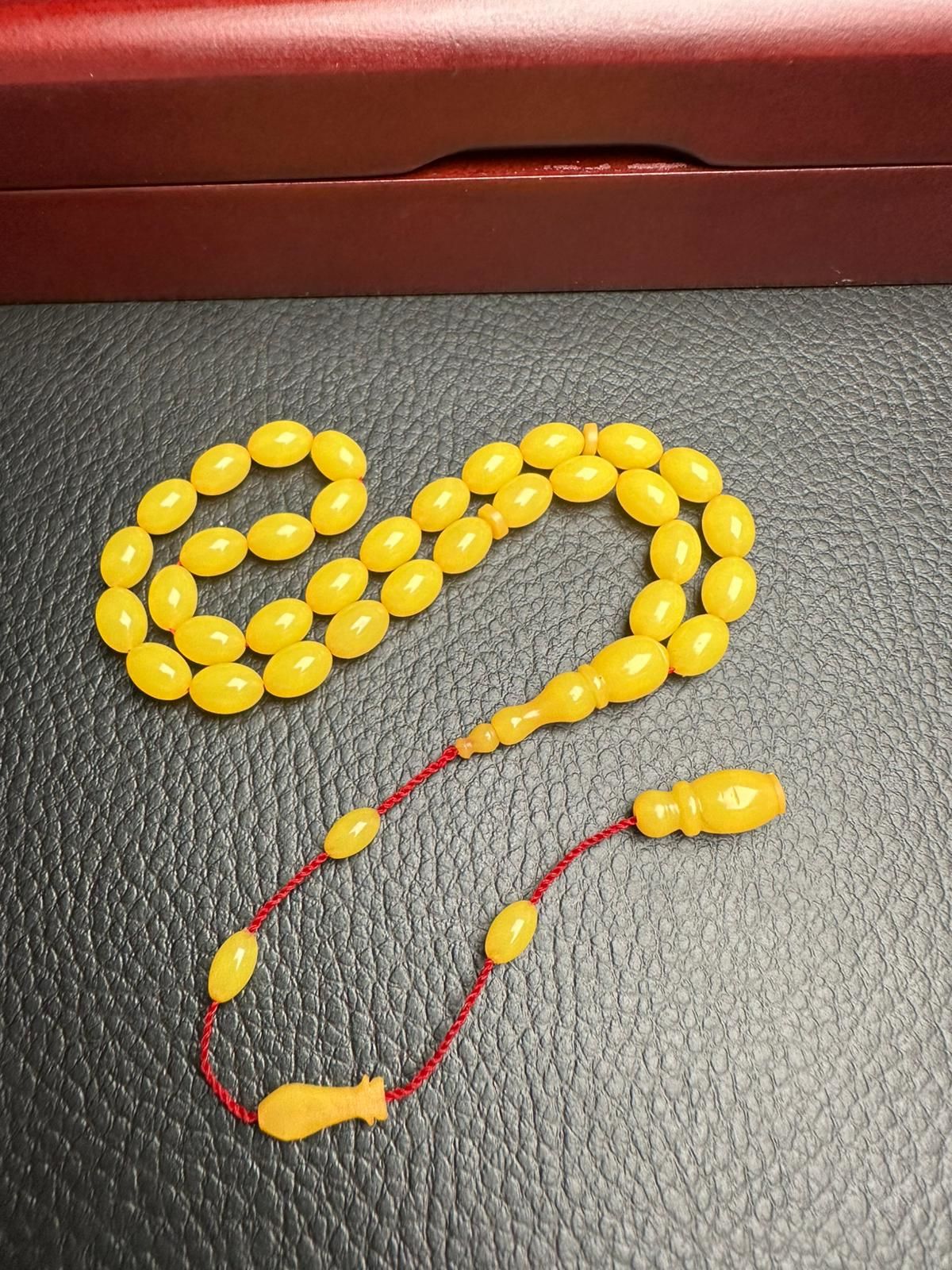 Sıkma Kehribar Tesbih