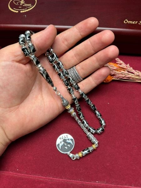 Kapsül Kesim Gümüş Kafes Tesbih