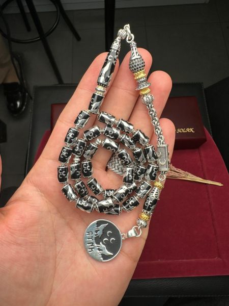 Kapsül Kesim Gümüş Kafes Tesbih