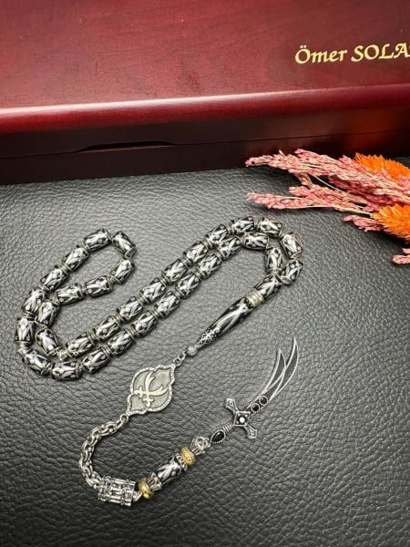 Kapsül Kesim Gümüş Kafes Tesbih