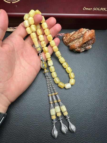 Rus Kaya Damla Kehribar Tesbih