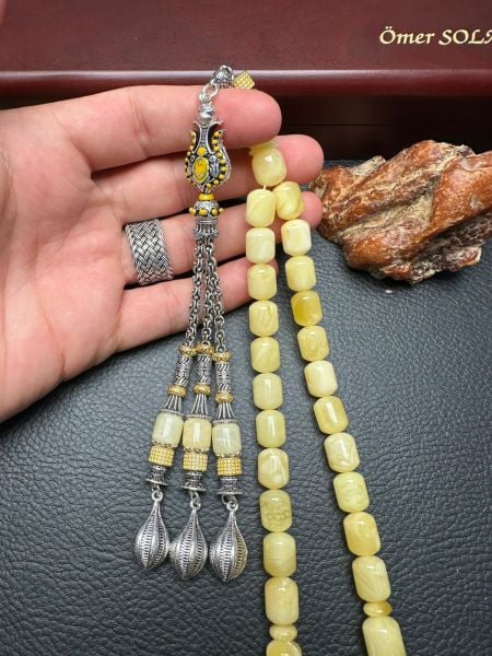 Rus Kaya Damla Kehribar Tesbih