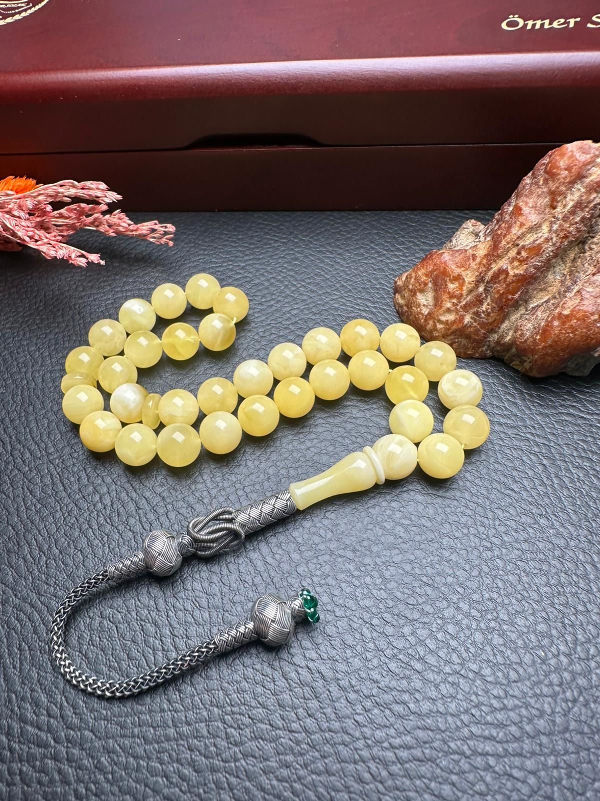 Rus Kaya Damla Kehribar Tesbih