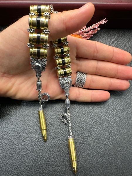 Mermi Model Gümüş Zaza Tesbih