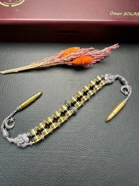 Mermi Model Gümüş Zaza Tesbih