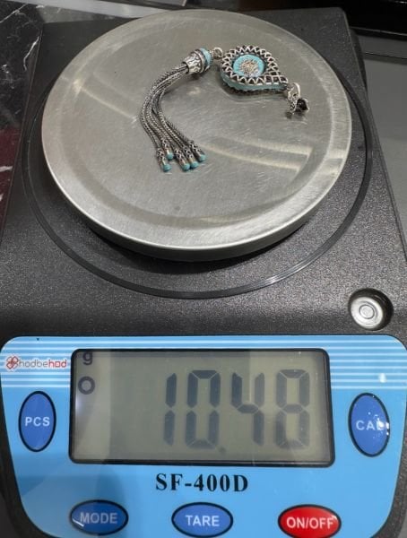 Özel Osmanlı Devlet Arması Tasarım Mineli Tekli Gümüş Püskül