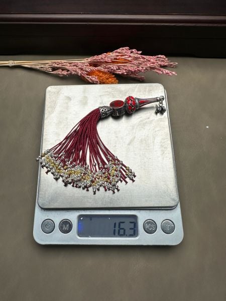 ﻿Özel Tasarım Bordo Renk Osmanlı Saray Püskül