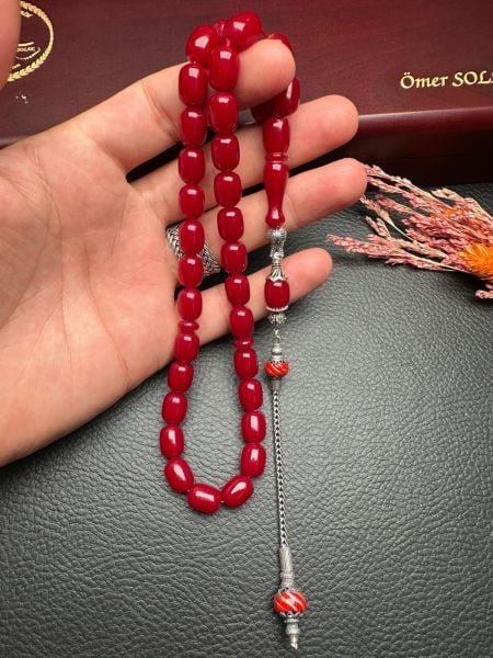 Sıkma Kehribar Tesbih