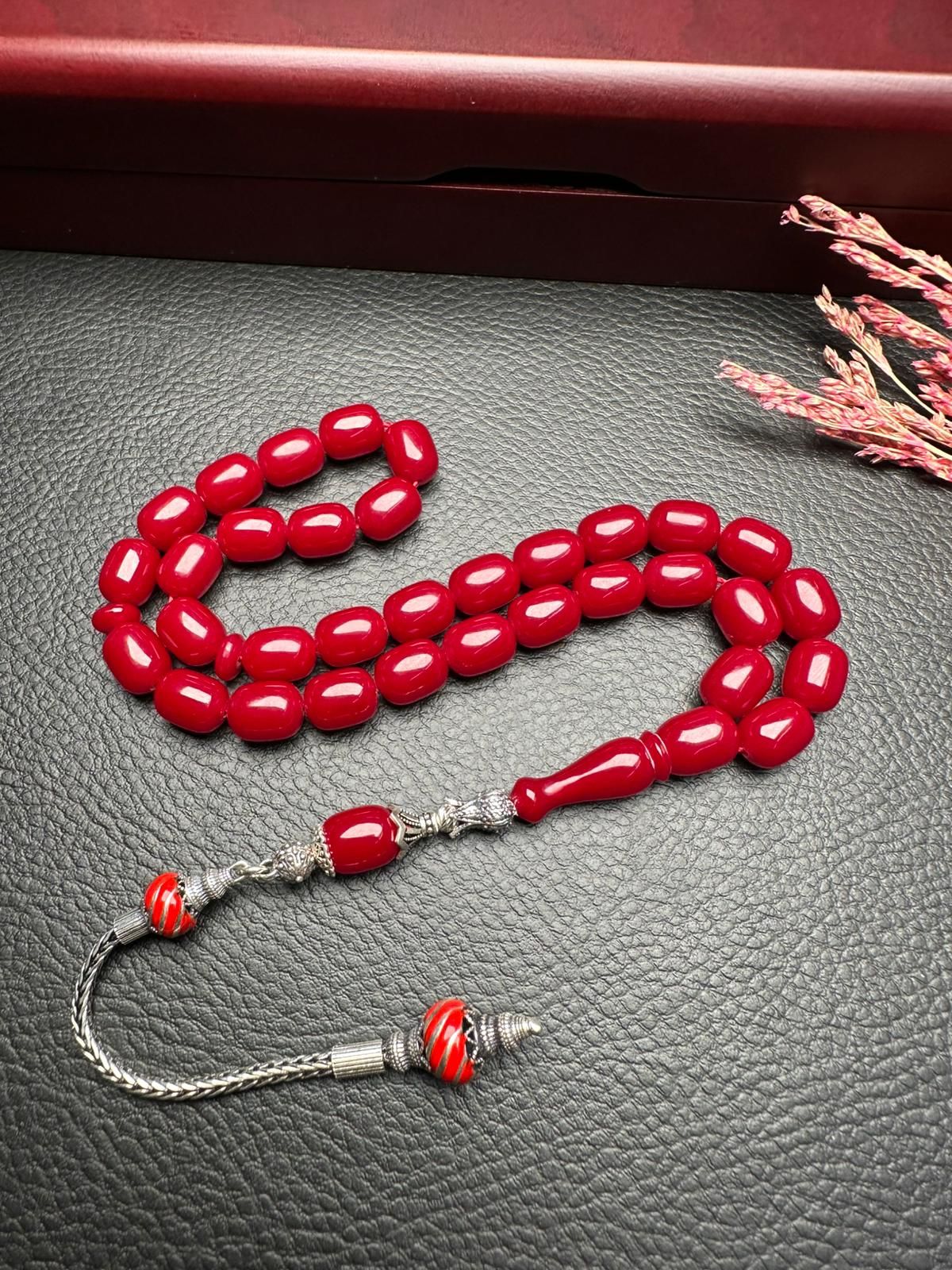 Sıkma Kehribar Tesbih