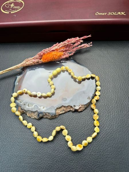 Damla Kehribar Çocuk Kolye