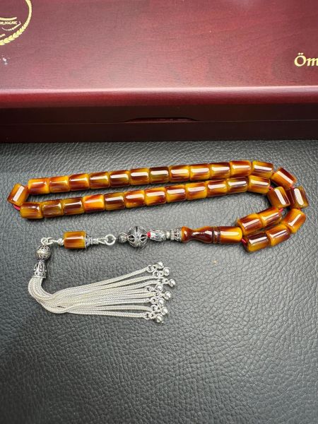 Yakup Kara Çubuk Sıkma Kehribar Tesbih