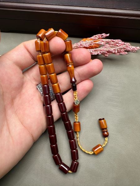 Kapsül Model Sıkma Kehribar Tesbih