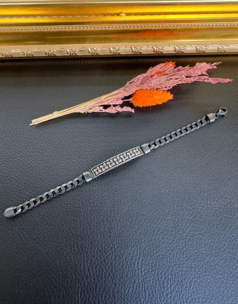 Özel Tasarım Erkek Gümüş Bileklik