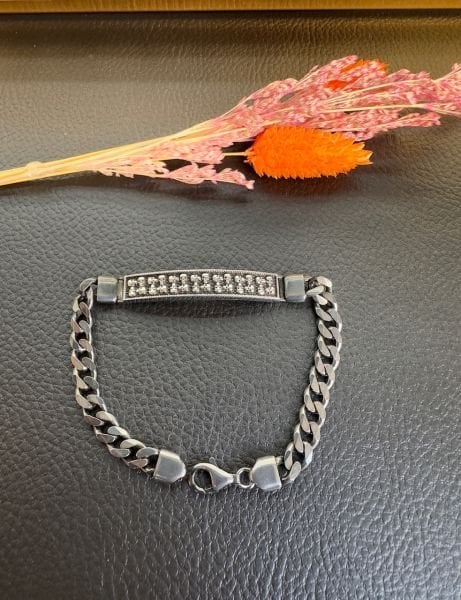 Özel Tasarım Erkek Gümüş Bileklik