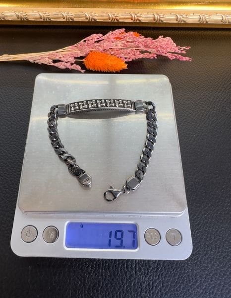 Özel Tasarım Erkek Gümüş Bileklik