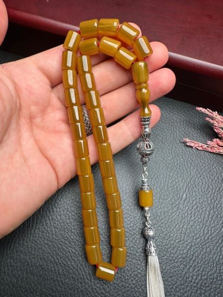 Yakup Kara Çubuk Sıkma Kehribar Tesbih