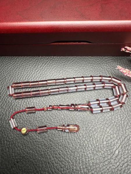 Küçük Boy Kesme  Model  Ateş Kehribar Tesbih