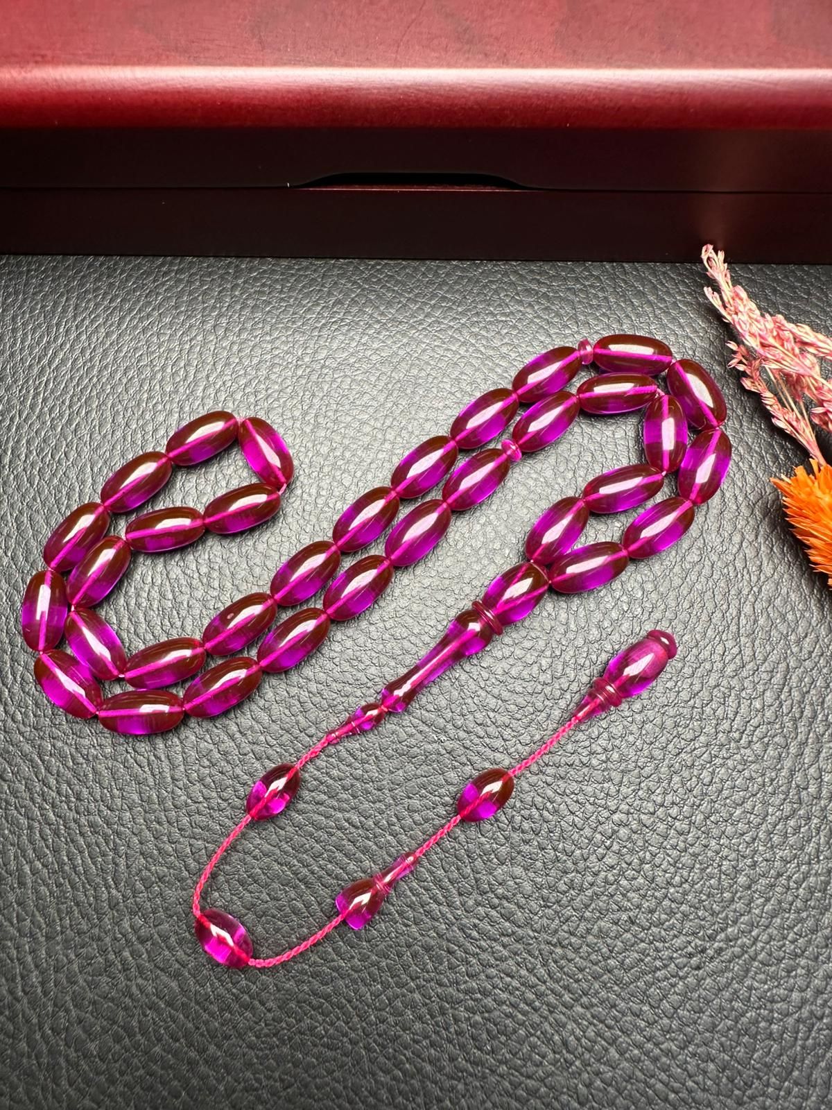 Kapsül Model Ateş  Kehribar Tesbih