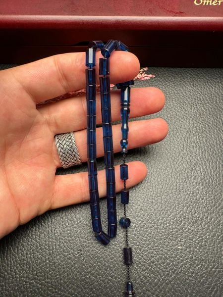 Küçük Boy Kesme  Model  Ateş Kehribar Tesbih