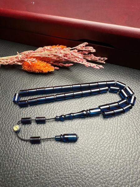 Küçük Boy Kesme  Model  Ateş Kehribar Tesbih