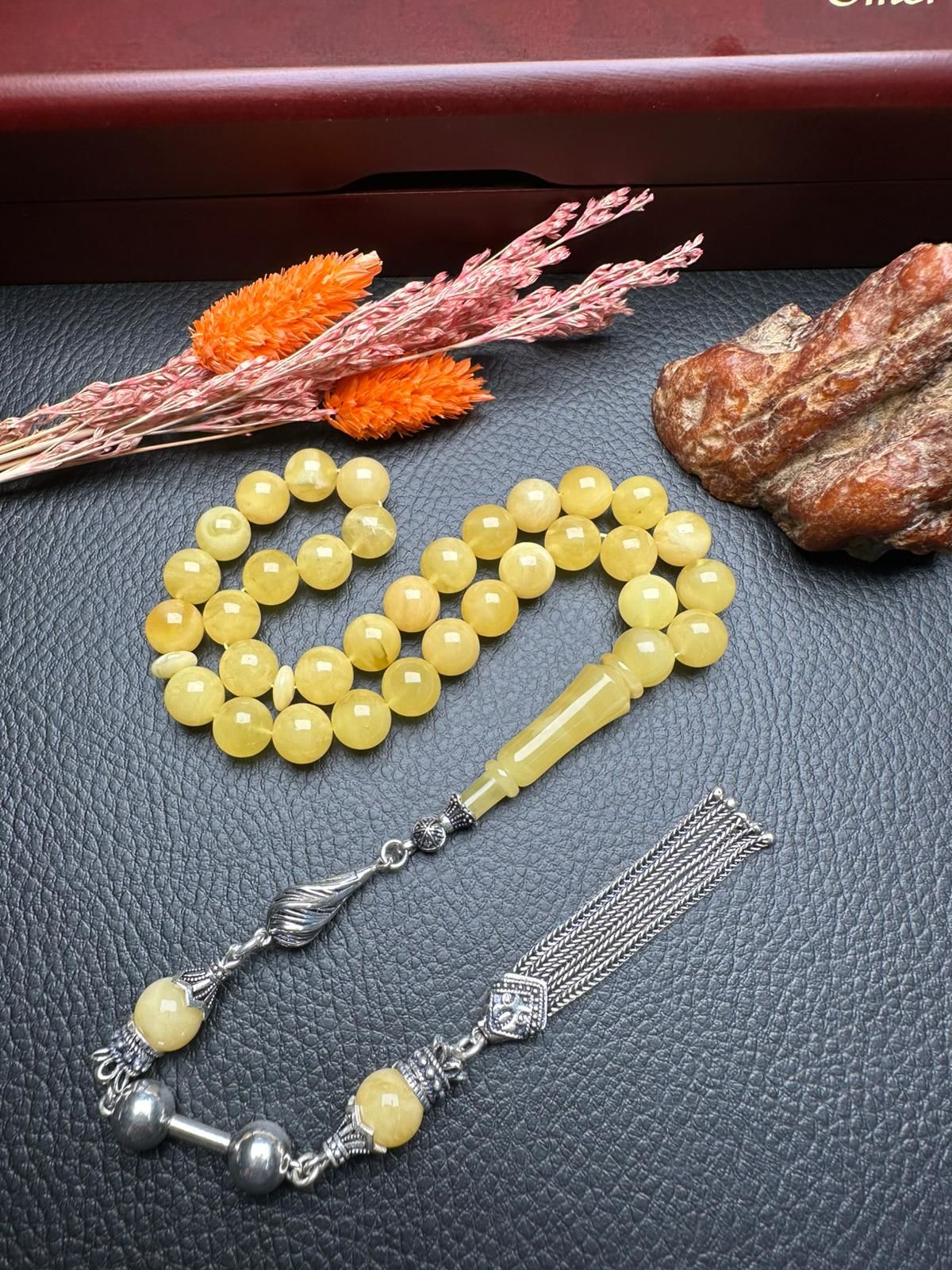 Rus Kaya Damla Kehribar Tesbih