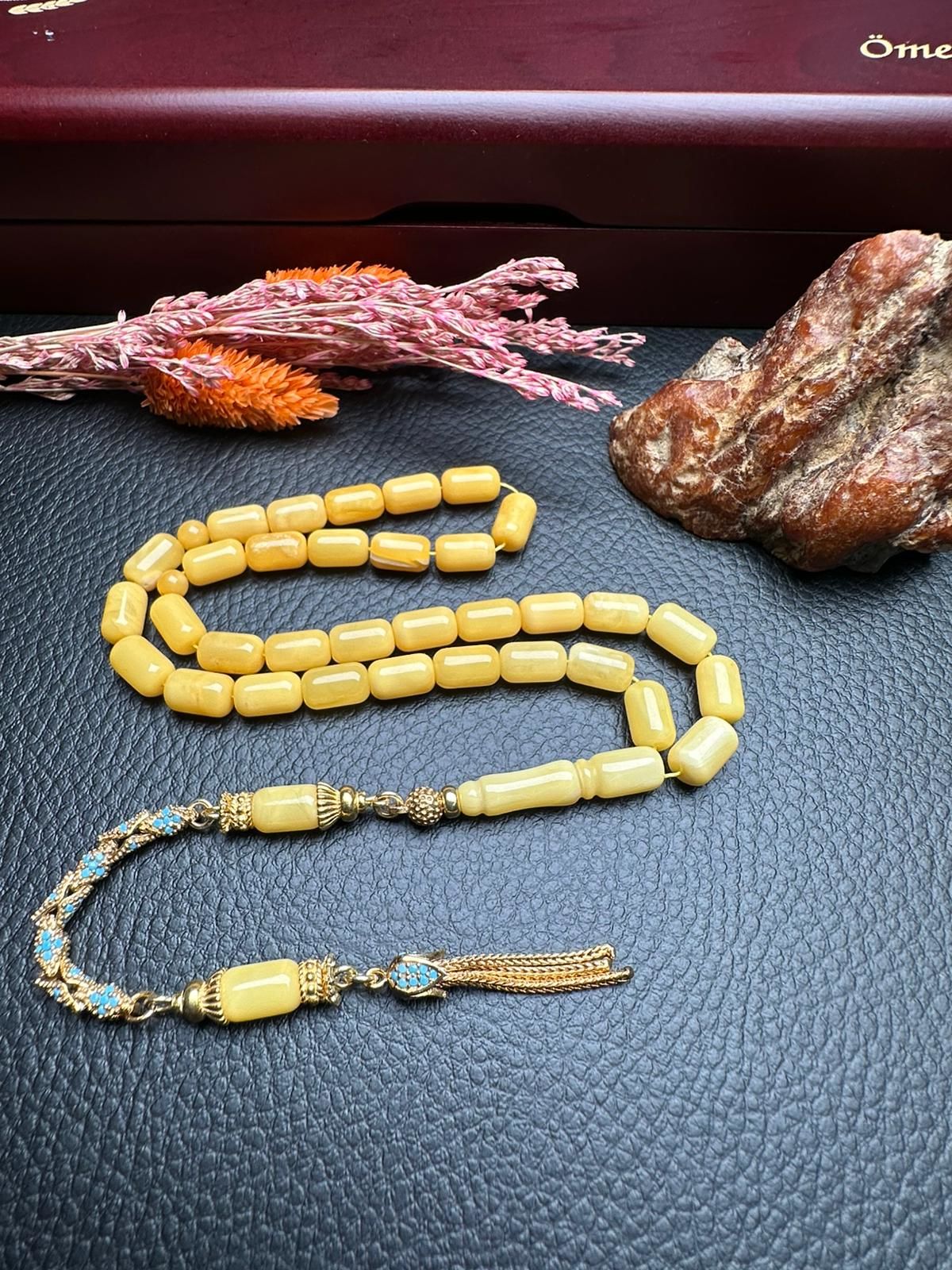 Rus Kaya Damla Kehribar Tesbih