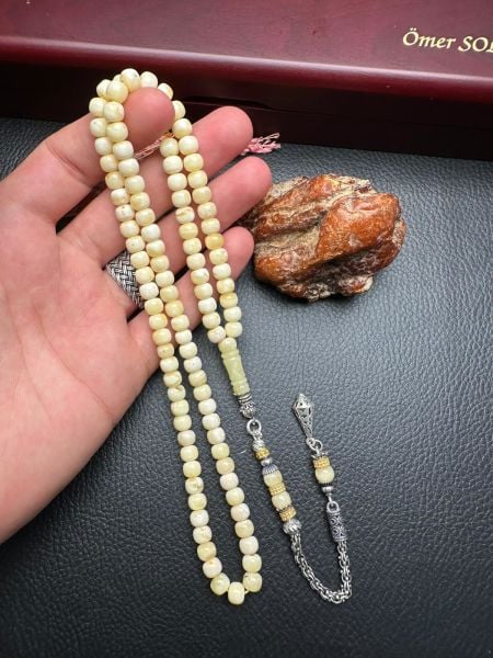 Rus Kaya 99 Luk Damla Kehribar Tesbih