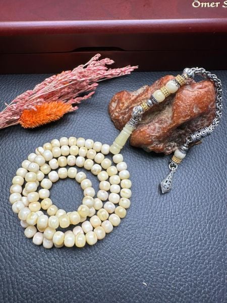 Rus Kaya 99 Luk Damla Kehribar Tesbih