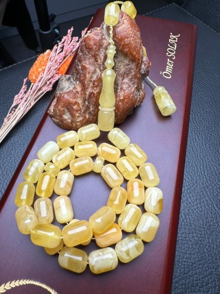 Rus Kaya Damla Kehribar Tesbih