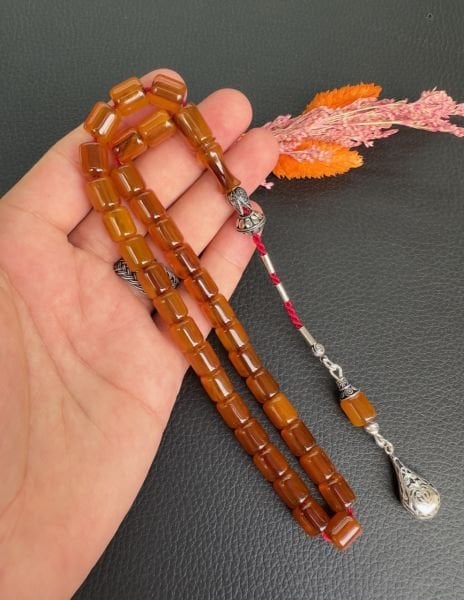 Yakup Kara Küp Model Çubuk Sıkma Kehribar Tesbih