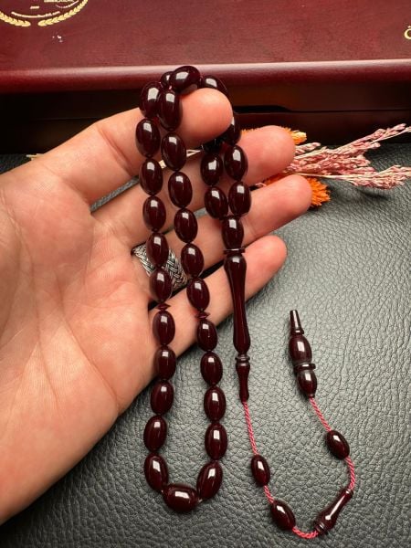 Sıkma Kehribar Tesbih