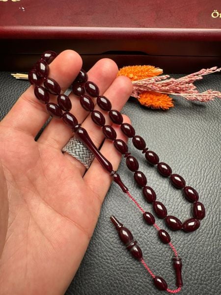 Sıkma Kehribar Tesbih