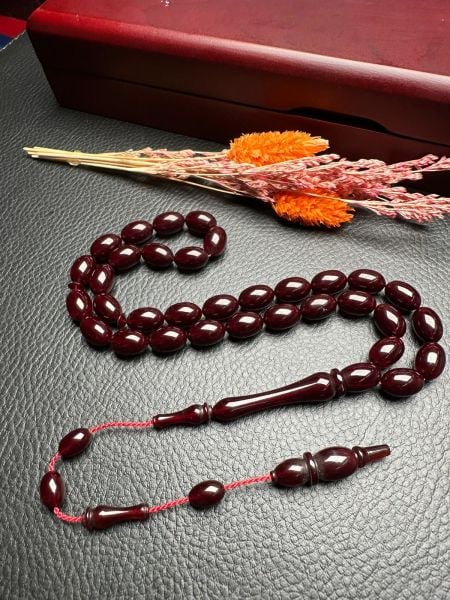 Sıkma Kehribar Tesbih