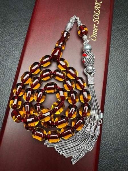 Yakup Kara Kapsül Model Ateş Kehribar Tesbih