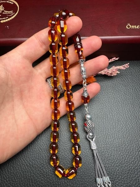 Yakup Kara Kapsül Model Ateş Kehribar Tesbih