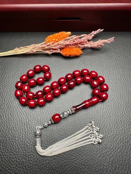 Yakup Kara Osmanlı Benzetme Badem Sıkma Kehribar Tesbih