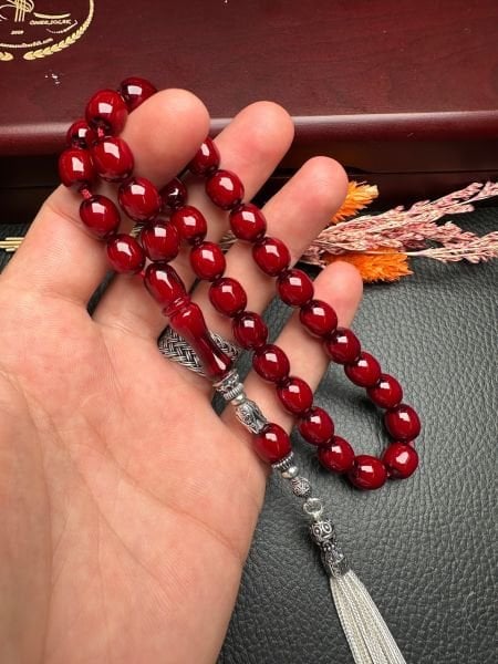 Yakup Kara Osmanlı Benzetme Badem Sıkma Kehribar Tesbih