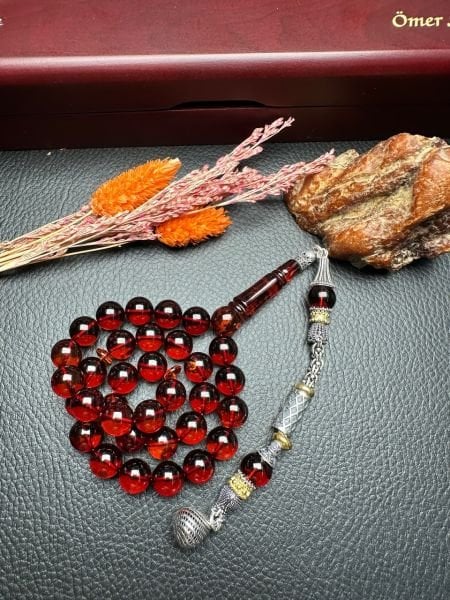 Rus Kaya Damla Kehribar Tesbih