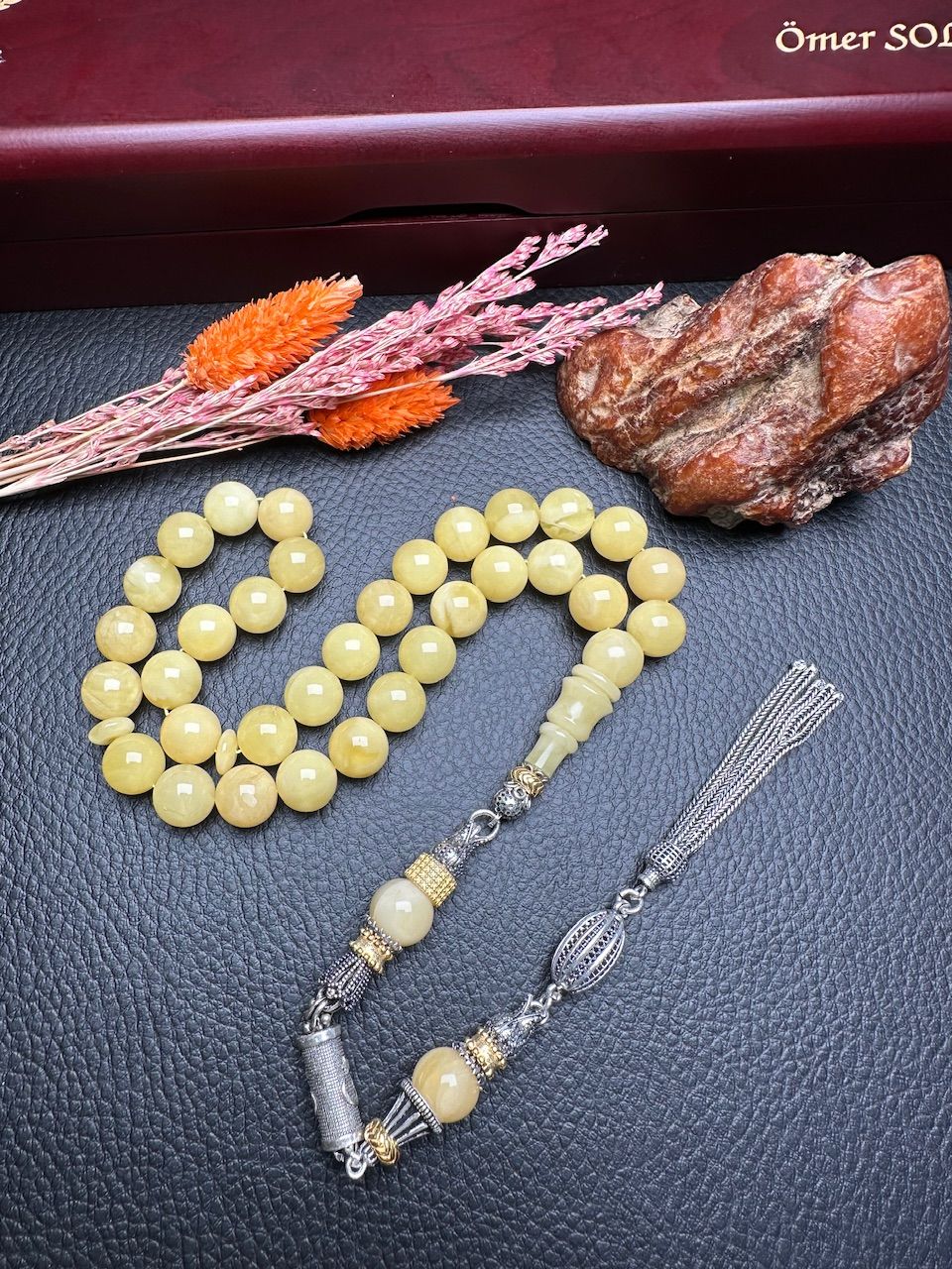 Rus Kaya Damla Kehribar Tesbih