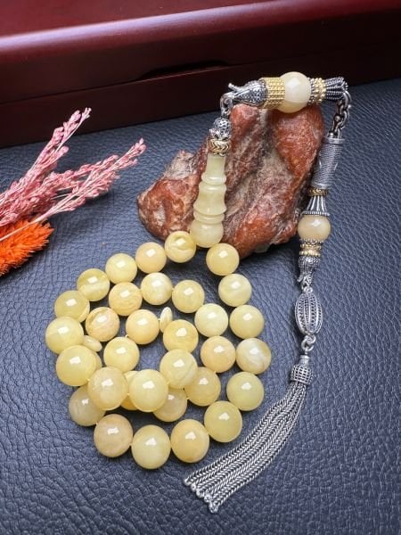 Rus Kaya Damla Kehribar Tesbih