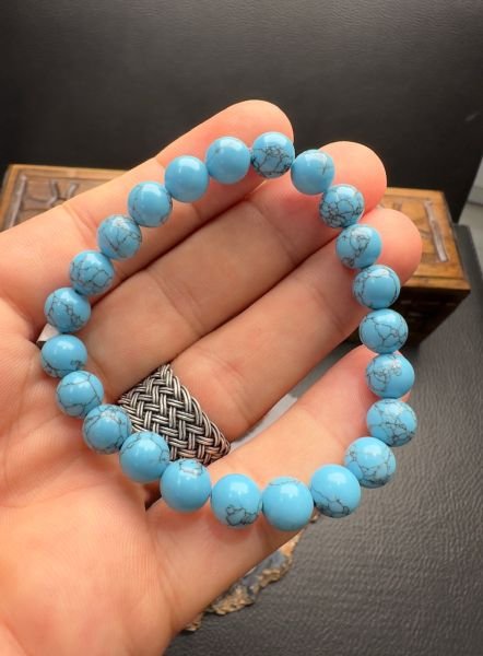 Küre Model Firuze Doğal Taş Bileklik