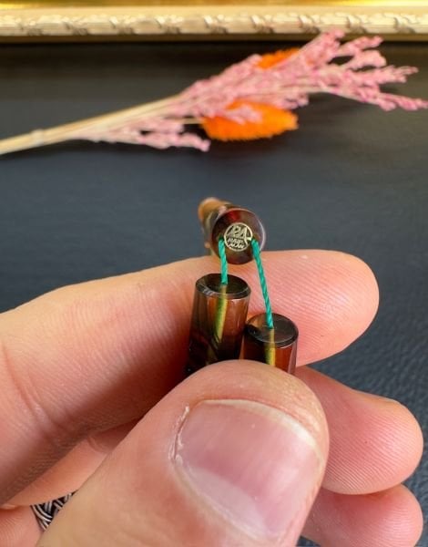 Kesme Model Hareli Sıkma Kehribar Tesbih