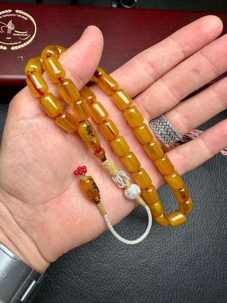 Kapsül Model EskiOsmanlı Sıkma Kehribar Tesbih