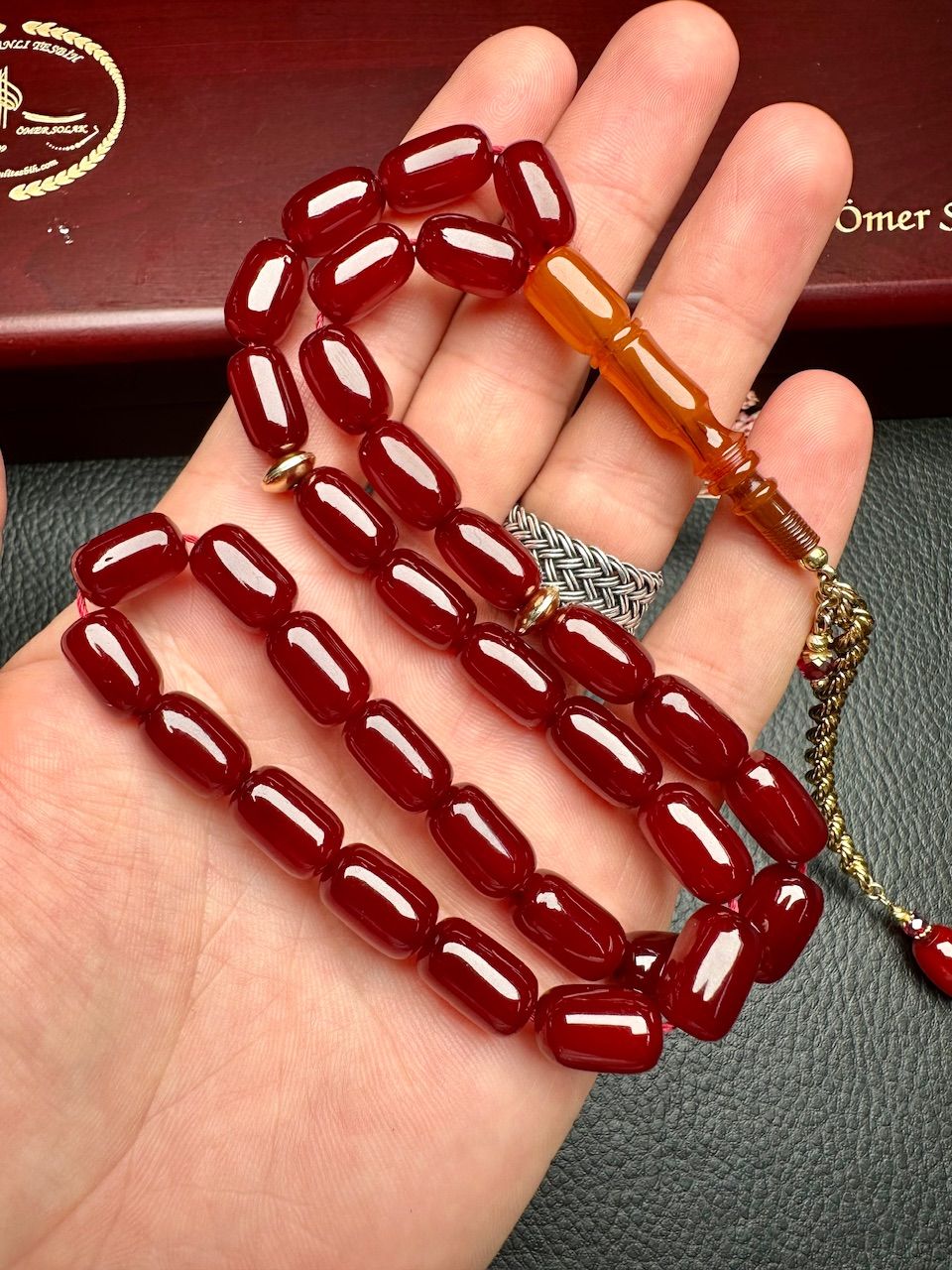 Kapsül Model Eski Osmanlı Sıkma Kehribar Tesbih