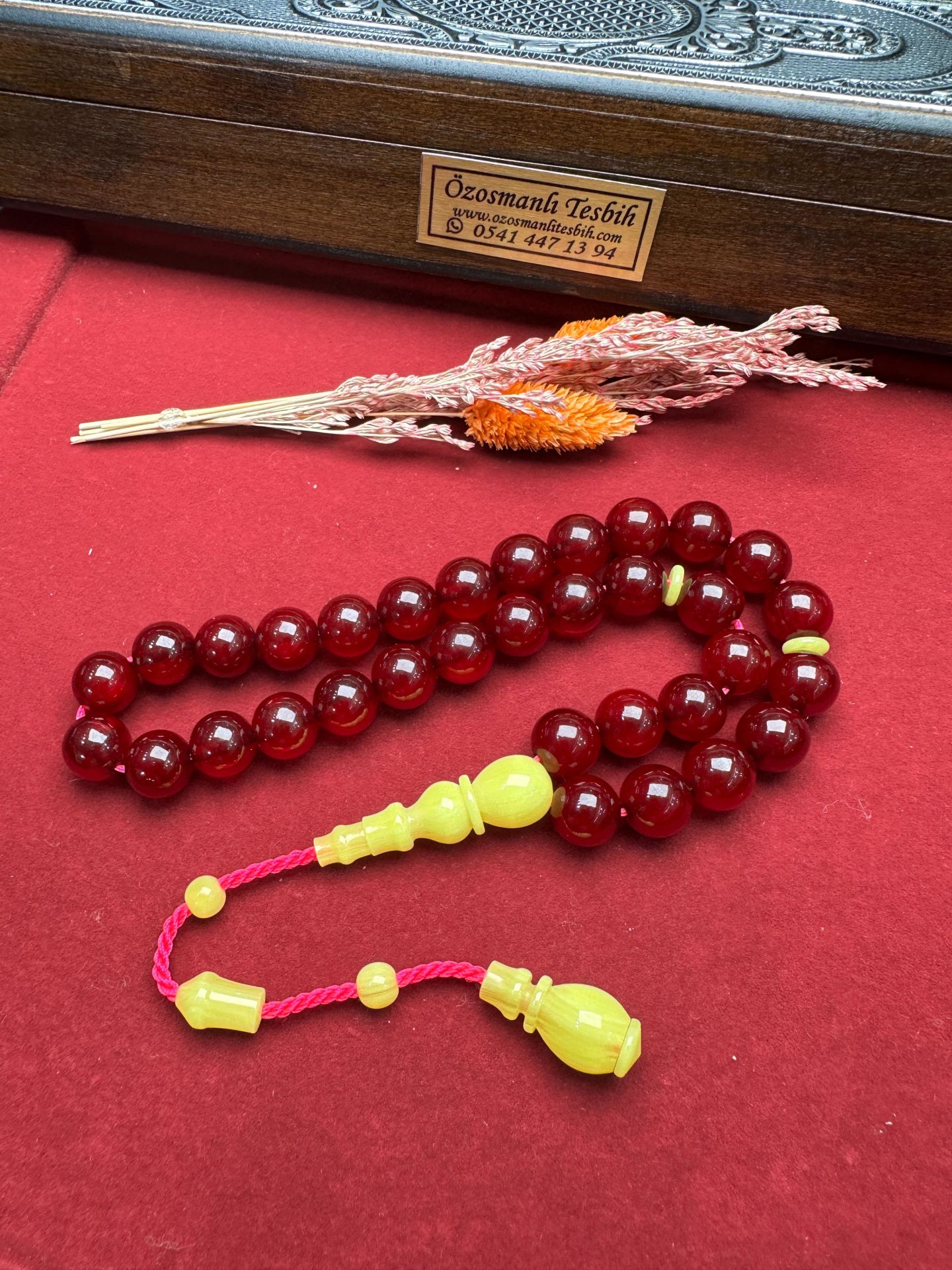 Osmanlı Benzetme Küre Model Sıkma Kehribar Tesbih