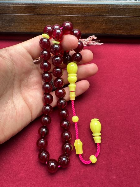 Osmanlı Benzetme Küre Model Ateş Kehribar Tesbih